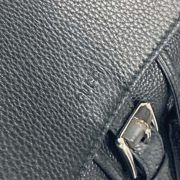 GUCCI Black Bamboo Backpack main image 10